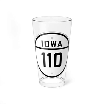 Iowa 110 1926 (Iowa) (Road Sign) Pint Glass 16oz 16oz - Go Mug Yourself