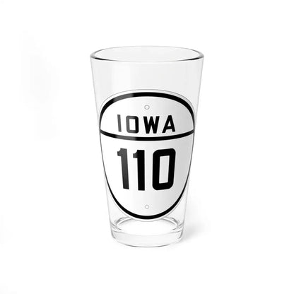 Iowa 110 1926 (Iowa) (Road Sign) Pint Glss 16oz 16oz - Go Mug Yourself
