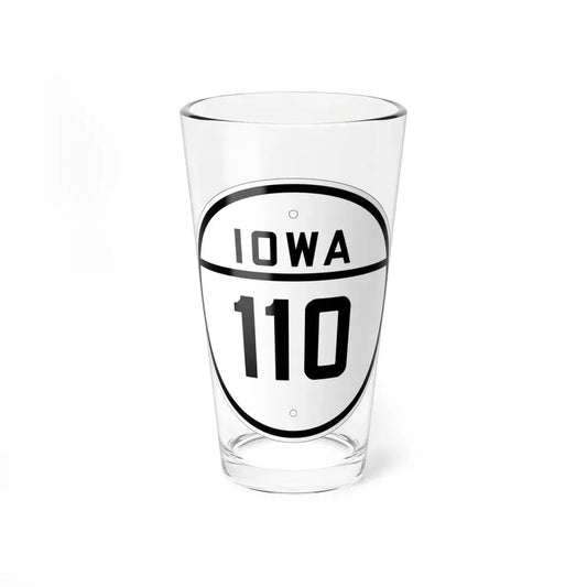 Iowa 110 1926 (Iowa) (Road Sign) Pint Glss 16oz 16oz - Go Mug Yourself