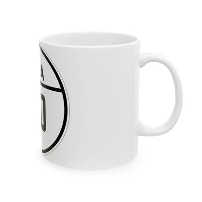 Iowa 110 1926 (Iowa) (Road Sign) White Coffee Mug - Go Mug Yourself