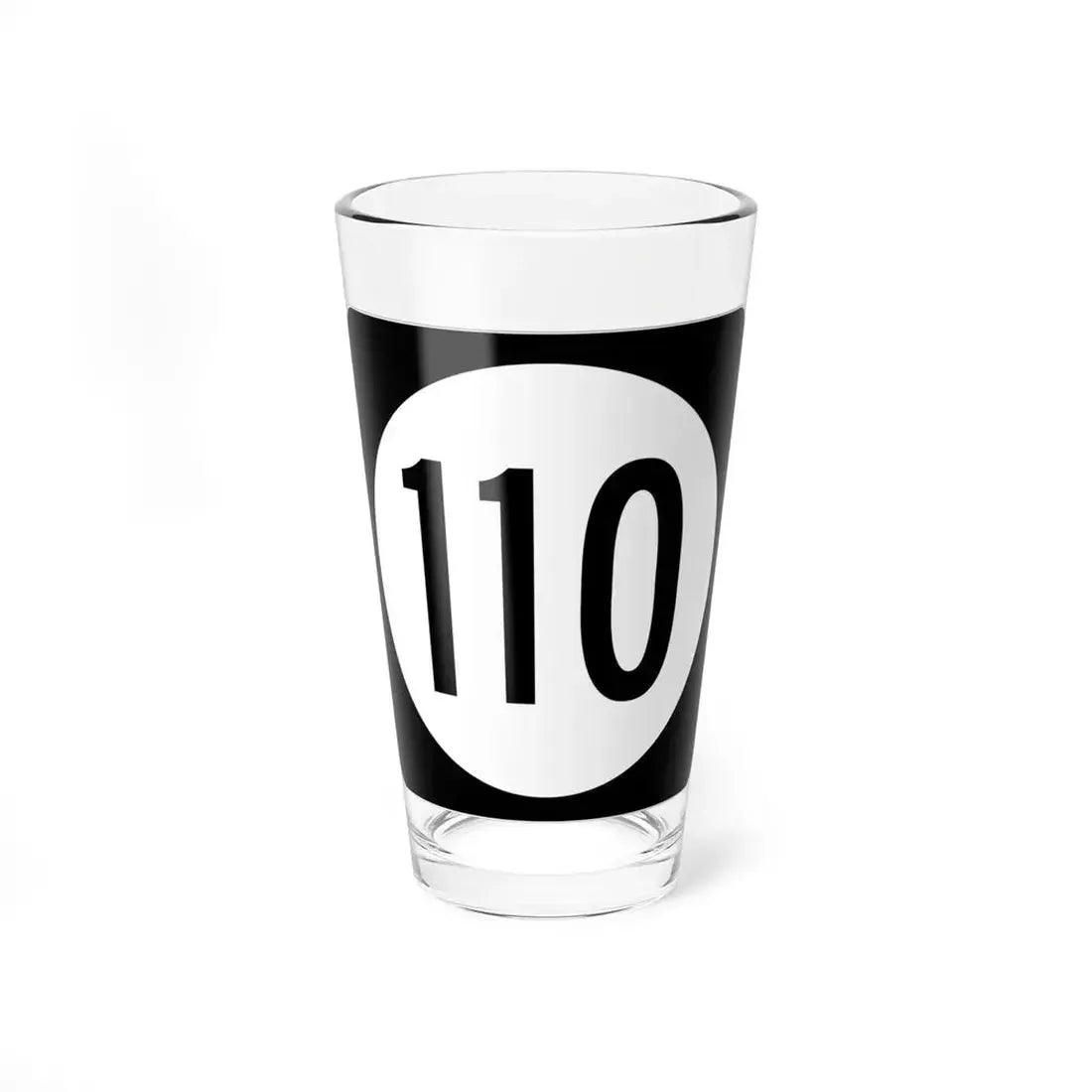 Iowa 110 (Iowa) (Road Sign) Pint Glass 16oz 16oz - Go Mug Yourself