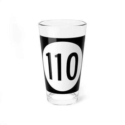 Iowa 110 (Iowa) (Road Sign) Pint Glass 16oz 16oz - Go Mug Yourself