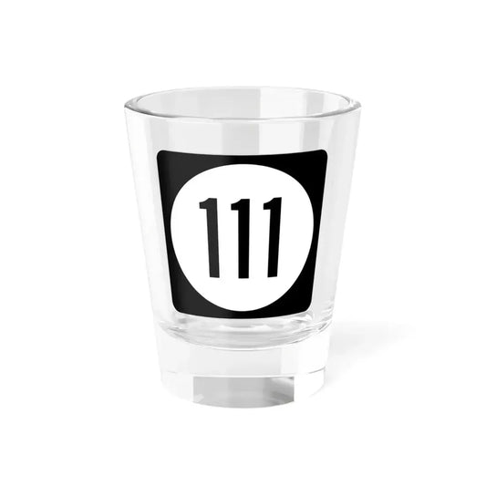 Iowa 111 (Iowa) (Road Sign) Shot Glass 1.5oz 1.5oz - Go Mug Yourself