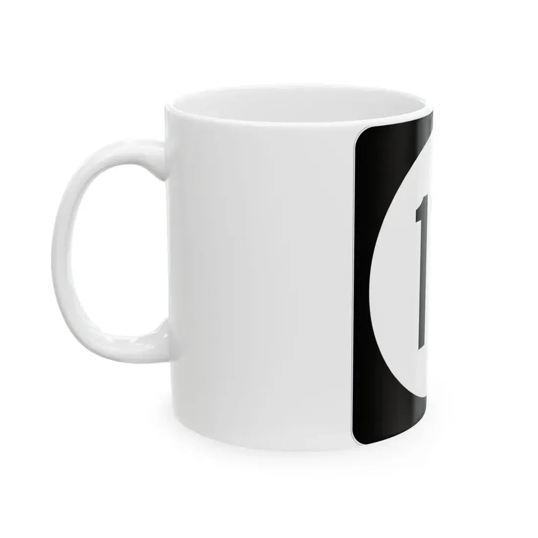 Iowa 111 (Iowa) (Road Sign) White Coffee Mug - Go Mug Yourself