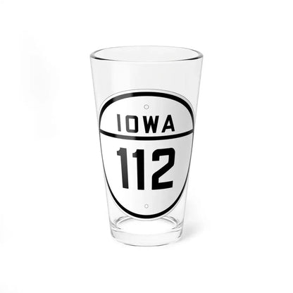 Iowa 112 1926 (Iowa) (Road Sign) Pint Glss 16oz 16oz - Go Mug Yourself