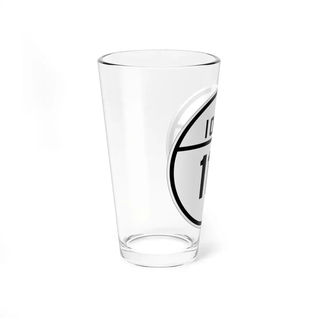Iowa 112 1926 (Iowa) (Road Sign) Pint Glss 16oz - Go Mug Yourself