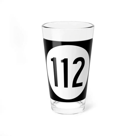 Iowa 112 (Iowa) (Road Sign) Pint Glss 16oz 16oz - Go Mug Yourself