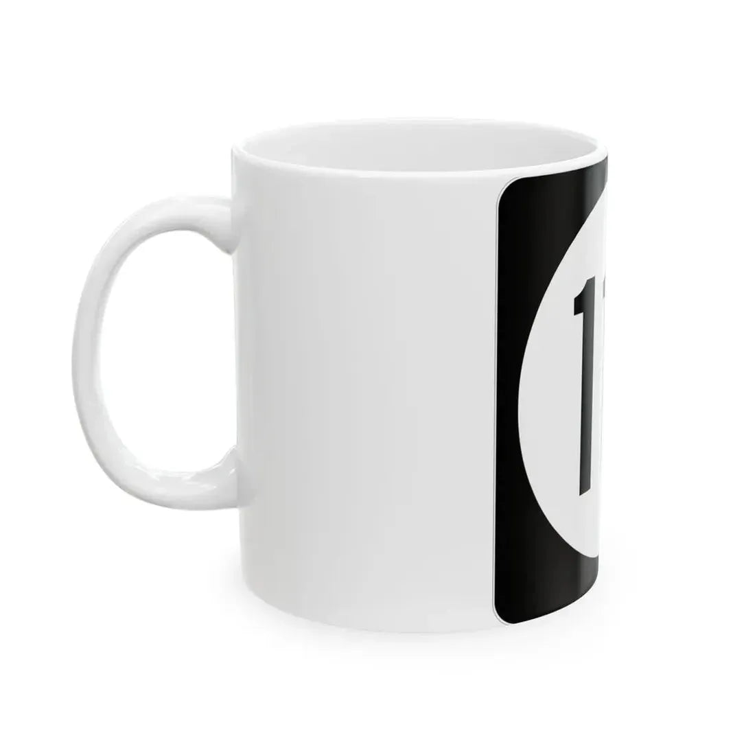 Iowa 112 (Iowa) (Road Sign) White Coffee Mug - Go Mug Yourself
