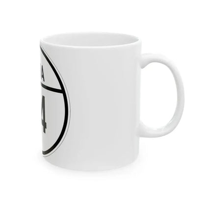 Iowa 114 1926 (Iowa) (Road Sign) White Coffee Mug - Go Mug Yourself