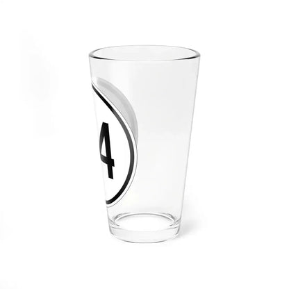 Iowa 114 1950 (Iowa) (Road Sign) Pint Glass 16oz - Go Mug Yourself