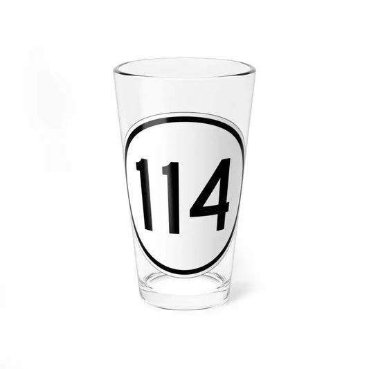 Iowa 114 1950 (Iowa) (Road Sign) Pint Glss 16oz 16oz - Go Mug Yourself