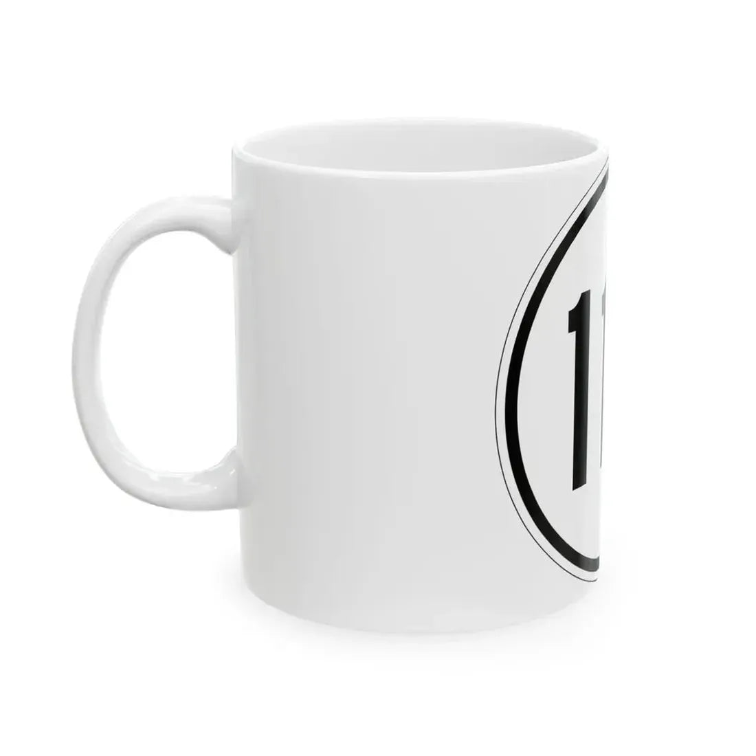 Iowa 114 1950 (Iowa) (Road Sign) White Coffee Mug - Go Mug Yourself
