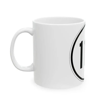Iowa 114 1950 (Iowa) (Road Sign) White Coffee Mug - Go Mug Yourself