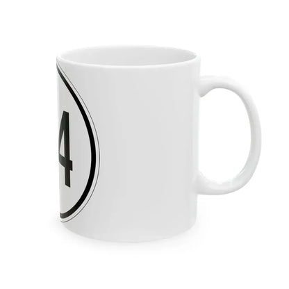 Iowa 114 1950 (Iowa) (Road Sign) White Coffee Mug - Go Mug Yourself