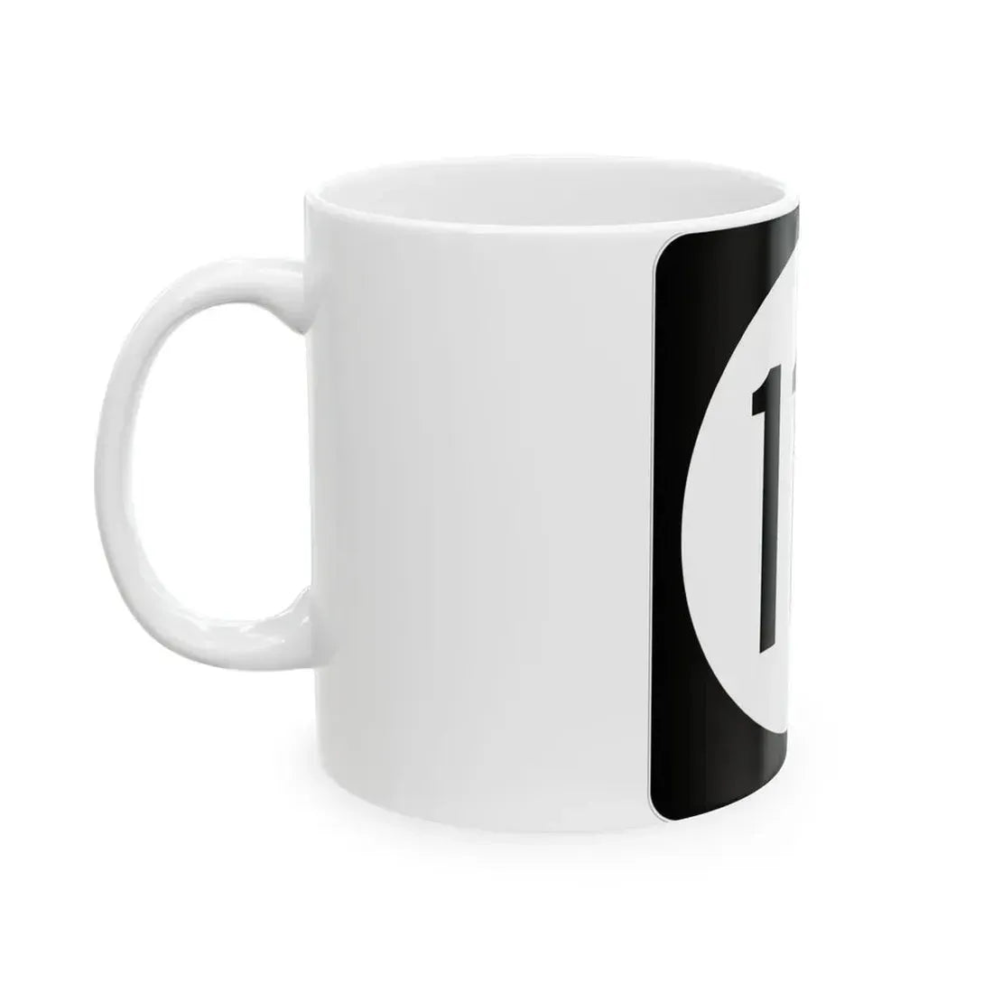Iowa 115 (Iowa) (Road Sign) White Coffee Mug - Go Mug Yourself