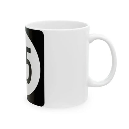 Iowa 115 (Iowa) (Road Sign) White Coffee Mug - Go Mug Yourself