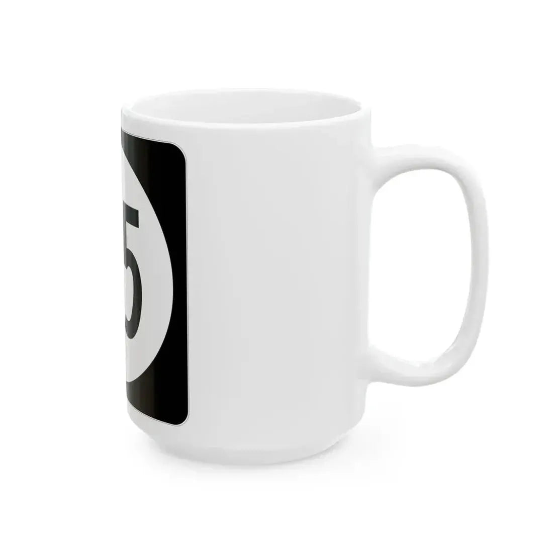 Iowa 115 (Iowa) (Road Sign) White Coffee Mug - Go Mug Yourself