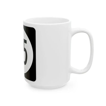 Iowa 115 (Iowa) (Road Sign) White Coffee Mug - Go Mug Yourself