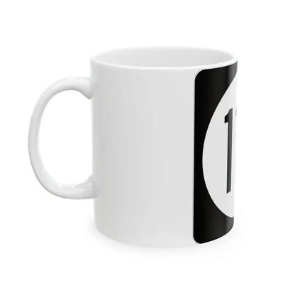 Iowa 116 (Iowa) (Road Sign) White Coffee Mug - Go Mug Yourself