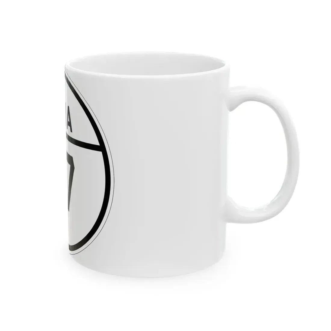 Iowa 117 1926 (Iowa) (Road Sign) White Coffee Mug - Go Mug Yourself