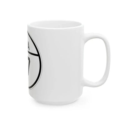 Iowa 117 1926 (Iowa) (Road Sign) White Coffee Mug - Go Mug Yourself