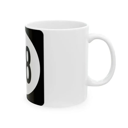 Iowa 118 (Iowa) (Road Sign) White Coffee Mug - Go Mug Yourself