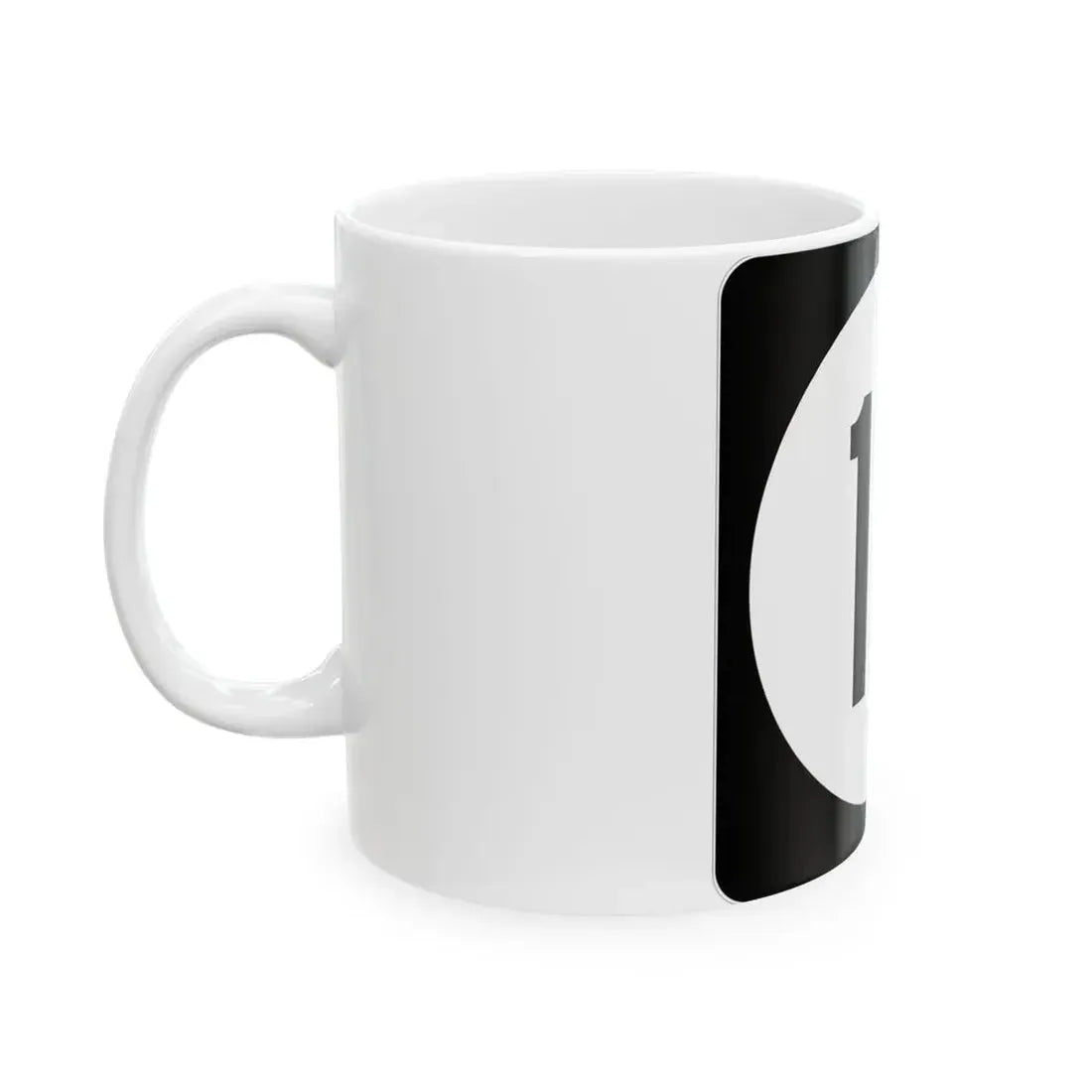 Iowa 12 (Iowa) (Road Sign) White Coffee Mug - Go Mug Yourself