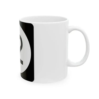 Iowa 12 (Iowa) (Road Sign) White Coffee Mug - Go Mug Yourself