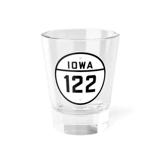 Iowa 122 1926 (Iowa) (Road Sign) Shot Glass 1.5oz 1.5oz - Go Mug Yourself