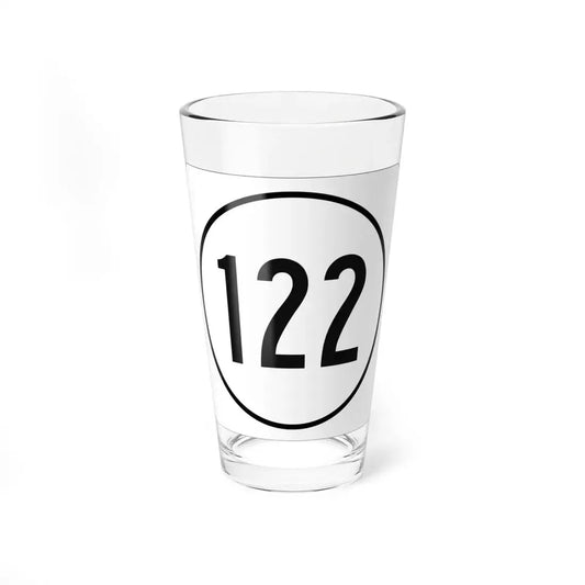 Iowa 122 1948 (Iowa) (Road Sign) Pint Glss 16oz 16oz - Go Mug Yourself
