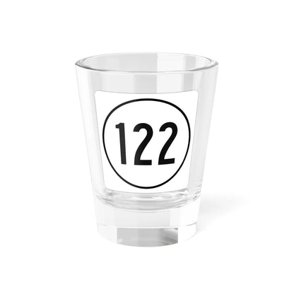 Iowa 122 1948 (Iowa) (Road Sign) Shot Glass 1.5oz 1.5oz - Go Mug Yourself