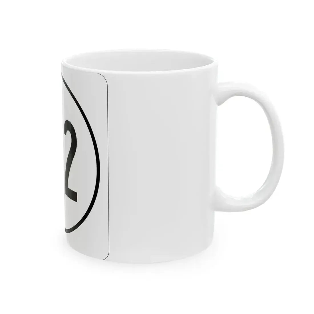 Iowa 122 1948 (Iowa) (Road Sign) White Coffee Mug - Go Mug Yourself