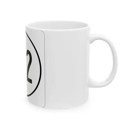 Iowa 122 1948 (Iowa) (Road Sign) White Coffee Mug - Go Mug Yourself