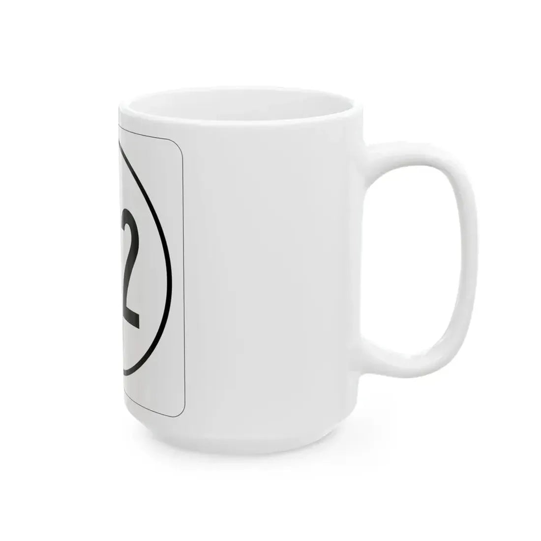 Iowa 122 1948 (Iowa) (Road Sign) White Coffee Mug - Go Mug Yourself