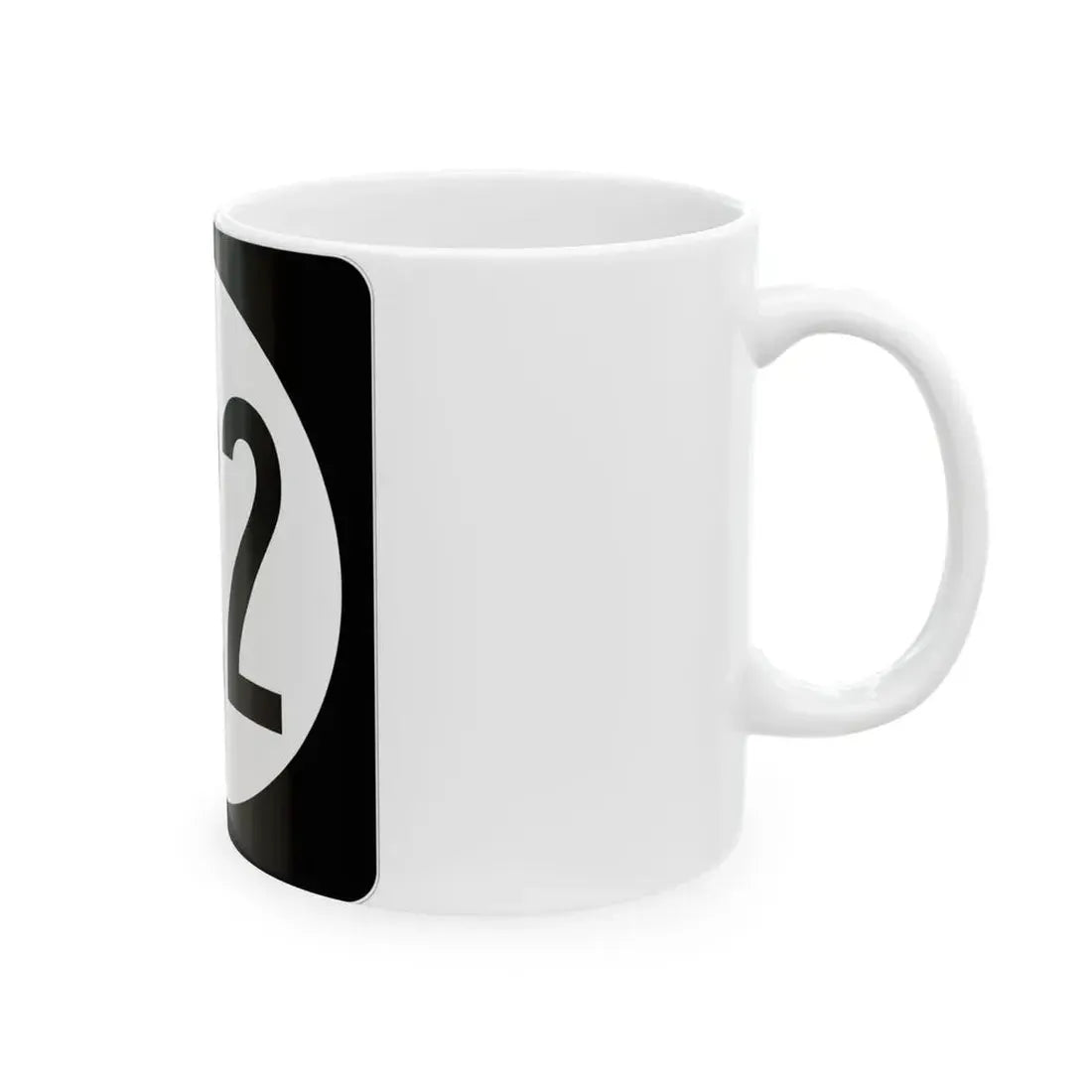 Iowa 122 (Iowa) (Road Sign) White Coffee Mug - Go Mug Yourself