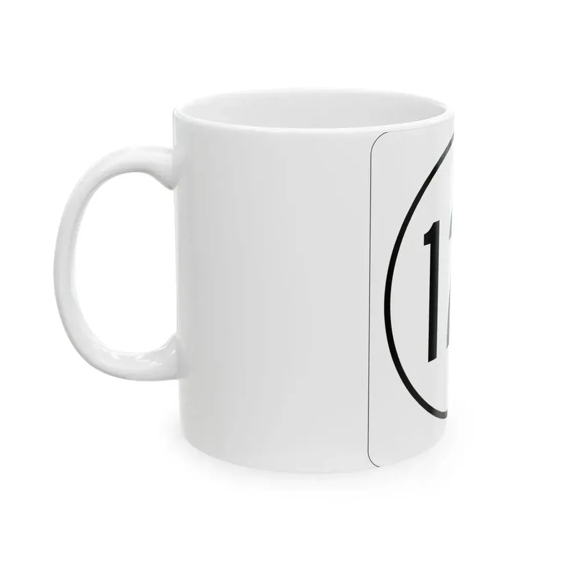 Iowa 123 1948 (Iowa) (Road Sign) White Coffee Mug - Go Mug Yourself