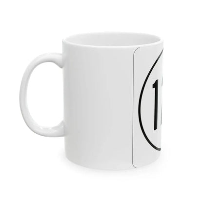 Iowa 123 1948 (Iowa) (Road Sign) White Coffee Mug - Go Mug Yourself