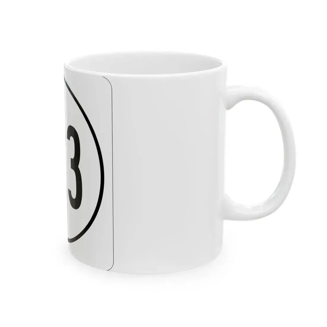 Iowa 123 1948 (Iowa) (Road Sign) White Coffee Mug - Go Mug Yourself