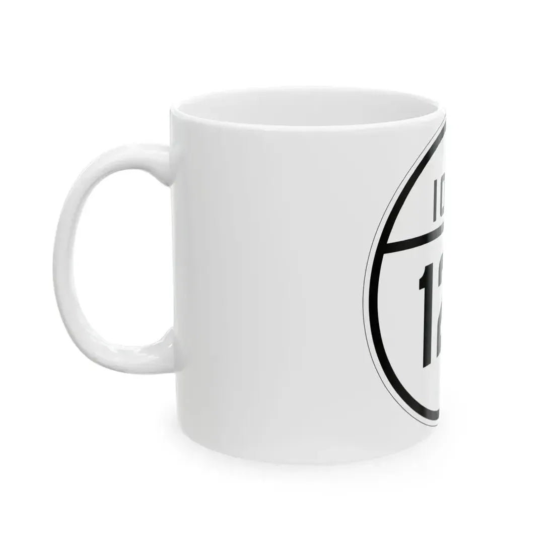 Iowa 124 1926 (Iowa) (Road Sign) White Coffee Mug - Go Mug Yourself