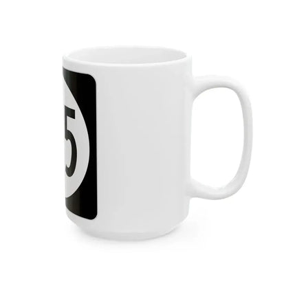 Iowa 125 (Iowa) (Road Sign) White Coffee Mug - Go Mug Yourself