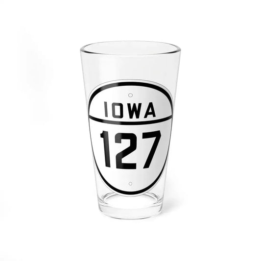 Iowa 127 1926 (Iowa) (Road Sign) Pint Glss 16oz 16oz - Go Mug Yourself