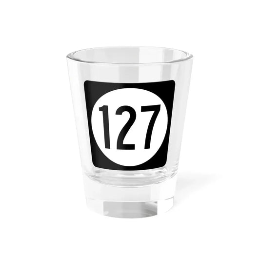 Iowa 127 (Iowa) (Road Sign) Shot Glass 1.5oz 1.5oz - Go Mug Yourself