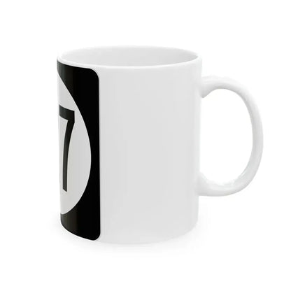 Iowa 127 (Iowa) (Road Sign) White Coffee Mug - Go Mug Yourself