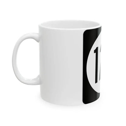 Iowa 128 (Iowa) (Road Sign) White Coffee Mug - Go Mug Yourself
