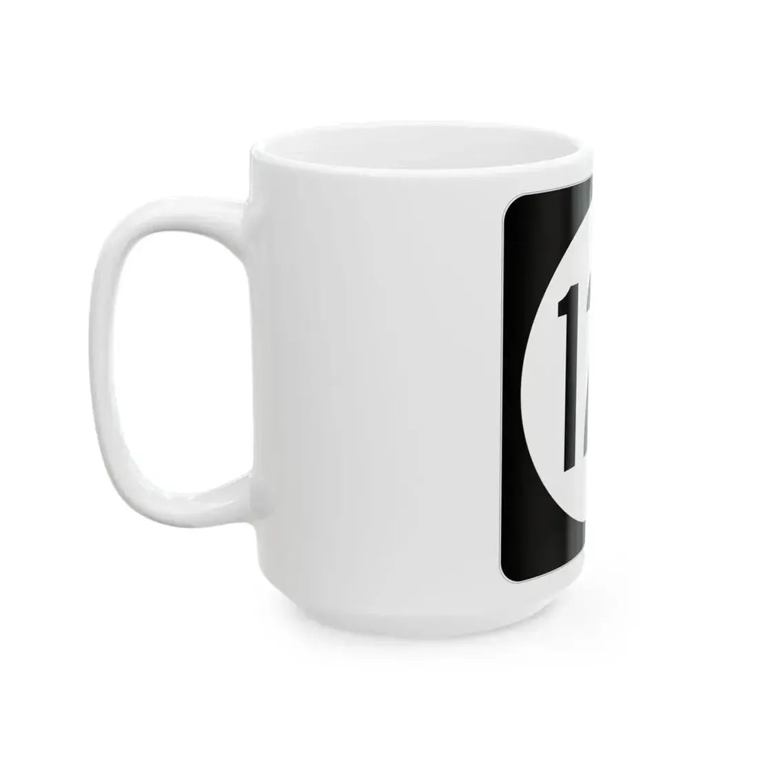 Iowa 128 (Iowa) (Road Sign) White Coffee Mug - Go Mug Yourself