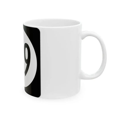Iowa 129 (Iowa) (Road Sign) White Coffee Mug - Go Mug Yourself