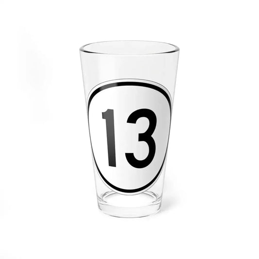Iowa 13 1950 (Iowa) (Road Sign) Pint Glss 16oz 16oz - Go Mug Yourself