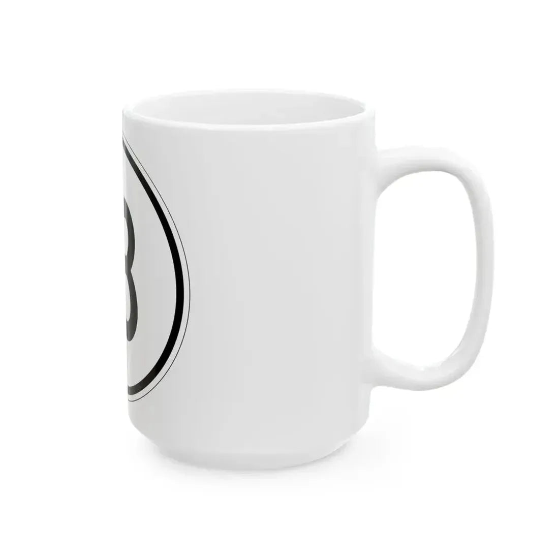 Iowa 13 1950 (Iowa) (Road Sign) White Coffee Mug - Go Mug Yourself