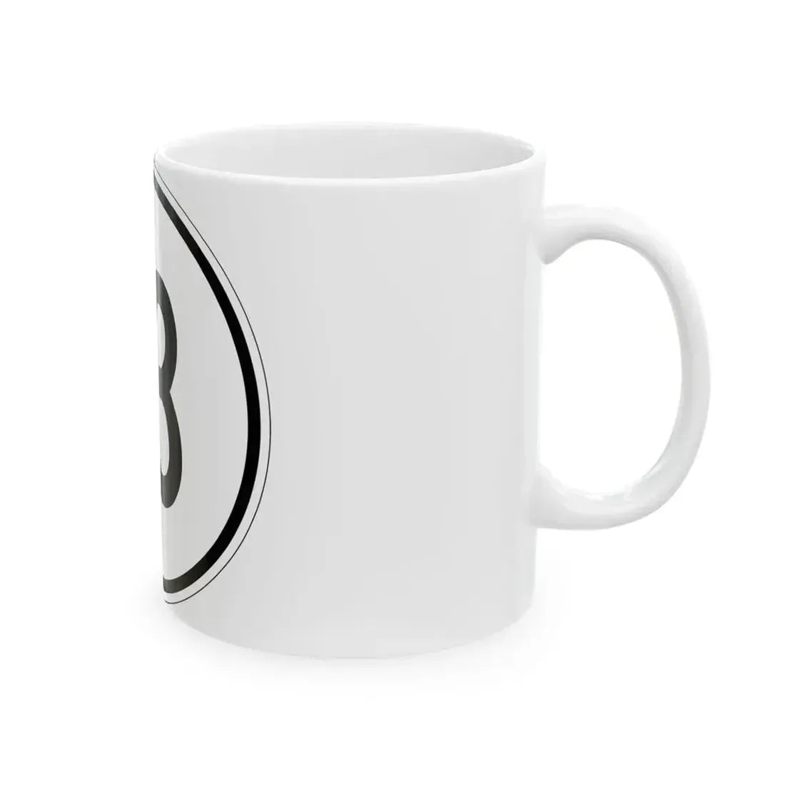 Iowa 13 1950 (Iowa) (Road Sign) White Coffee Mug - Go Mug Yourself