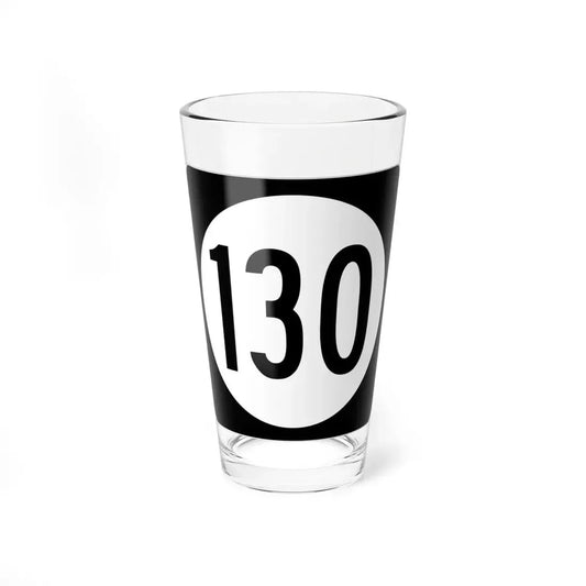 Iowa 130 (Iowa) (Road Sign) Pint Glss 16oz 16oz - Go Mug Yourself